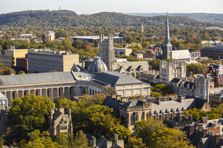 aerial view of Yale University’s Schwarzman Center