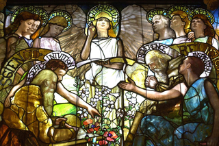 Detail of the Mary Hartwell Lusk Memorial Window